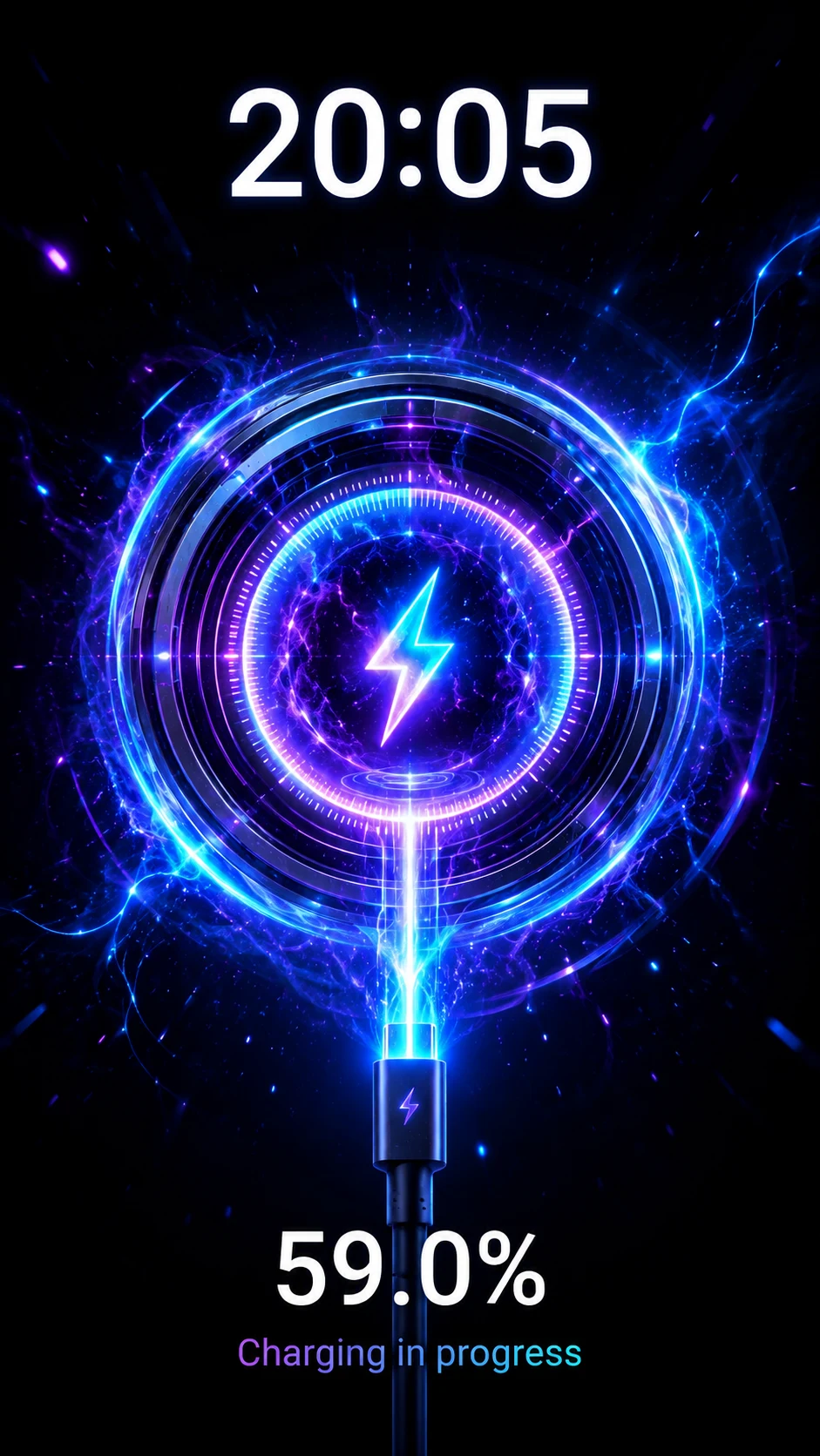 Charging Animation: 3D Battery screenshot